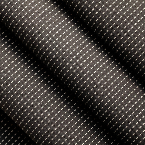 Pinstriped 100% Cotton Table Runner (Charcoal Grey) - ellementry