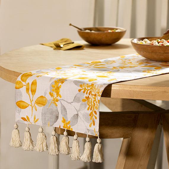 Happy Fall Linen Table Runner