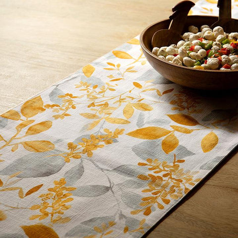 Happy Fall Linen Table Runner - ellementry