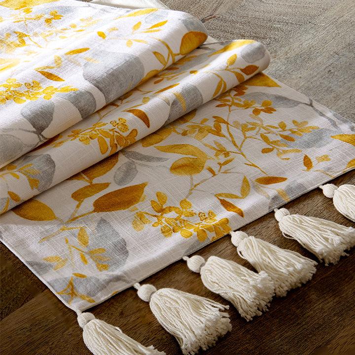 Happy Fall Linen Table Runner