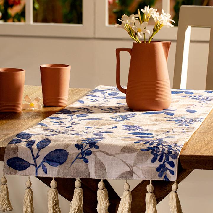 Tropical Paradise Linen Table Runner