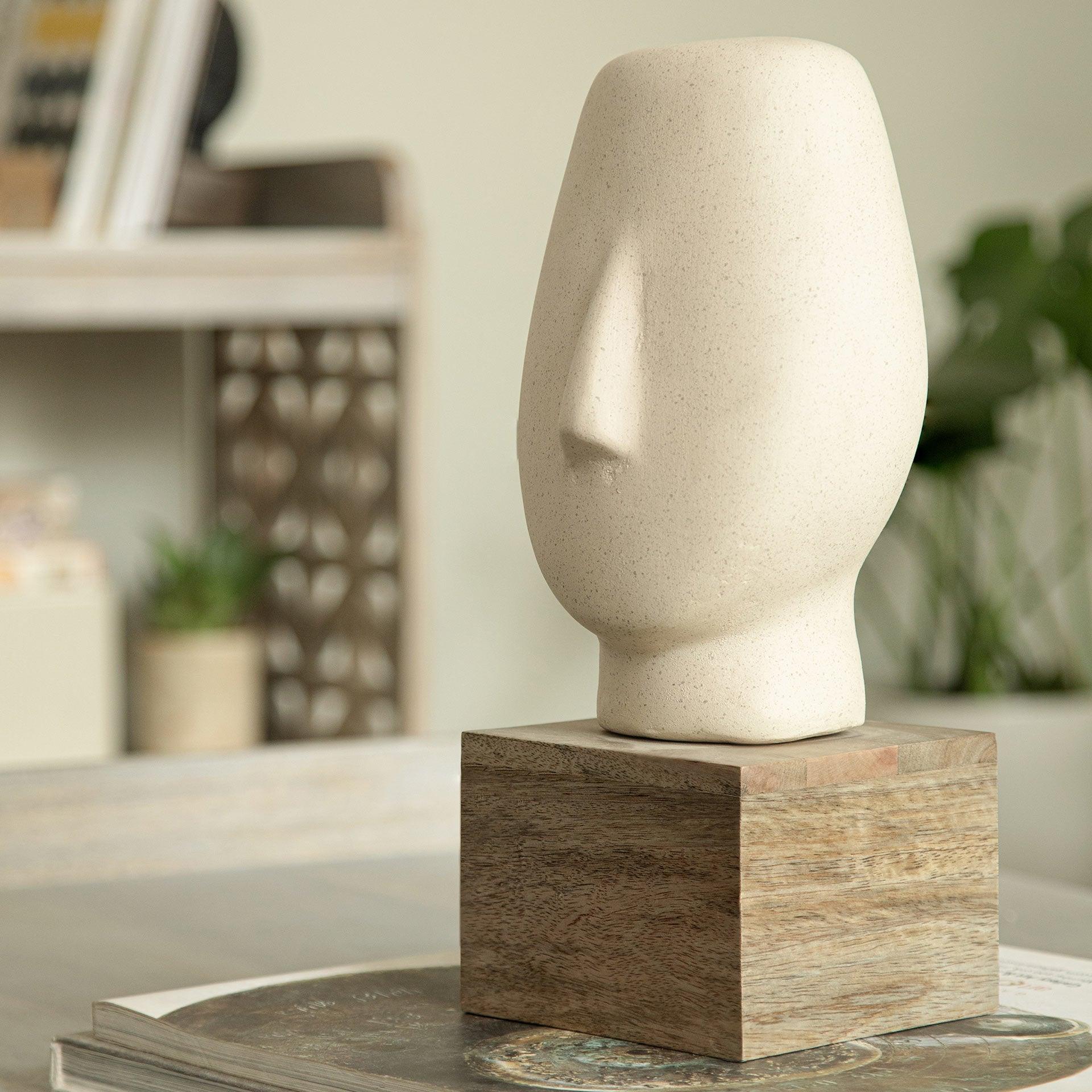 Firm Face Ecomix Sculpture - White