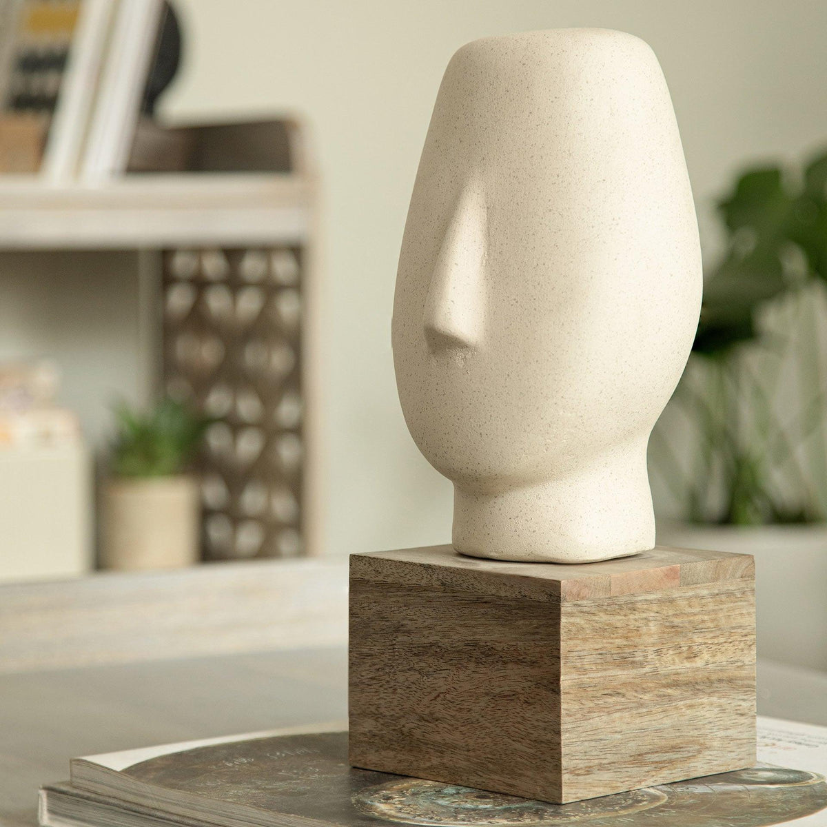 Firm Face Ecomix Sculpture - White - ellementry