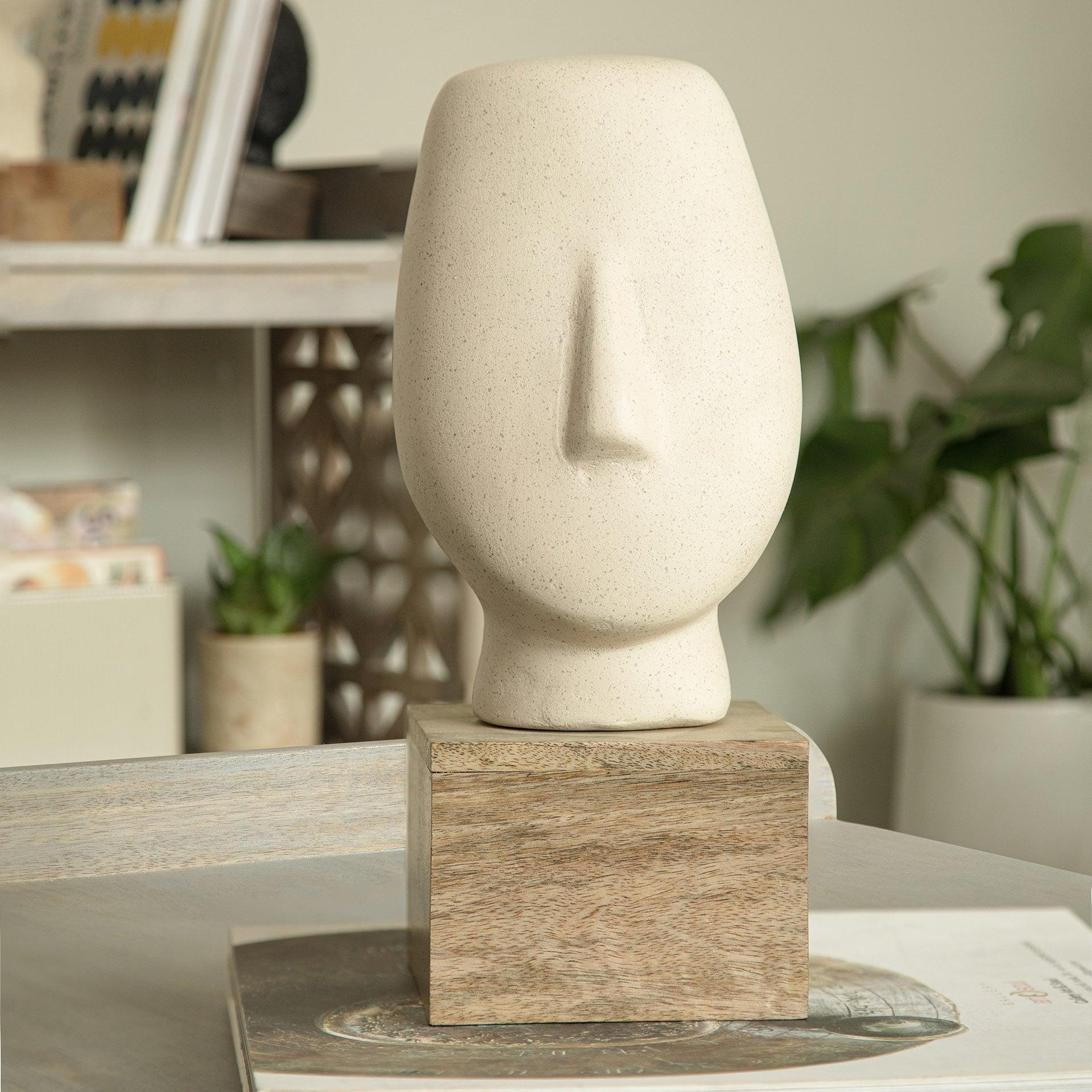 Firm Face Ecomix Sculpture - White