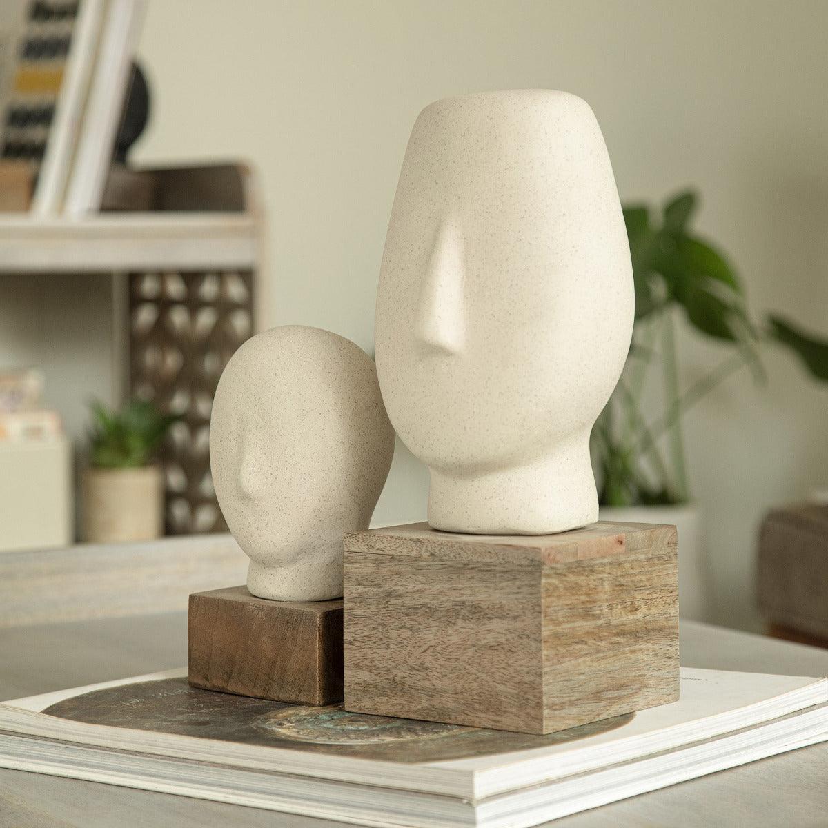 Firm Face Ecomix Sculpture - White