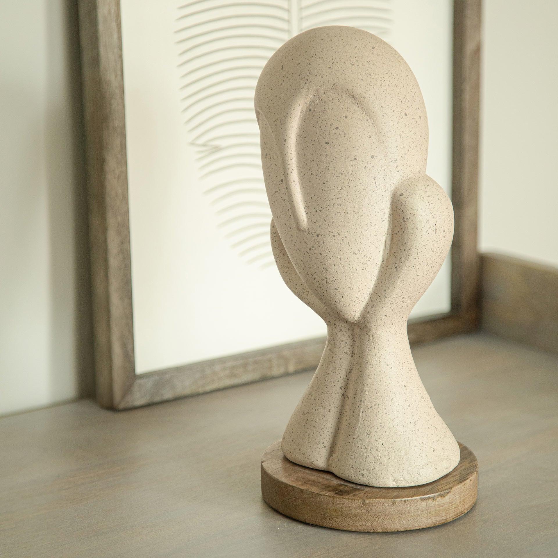 Spellbound Face Ecomix Sculpture - White