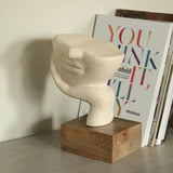 Restive Face Ecomix Sculpture - White - ellementry