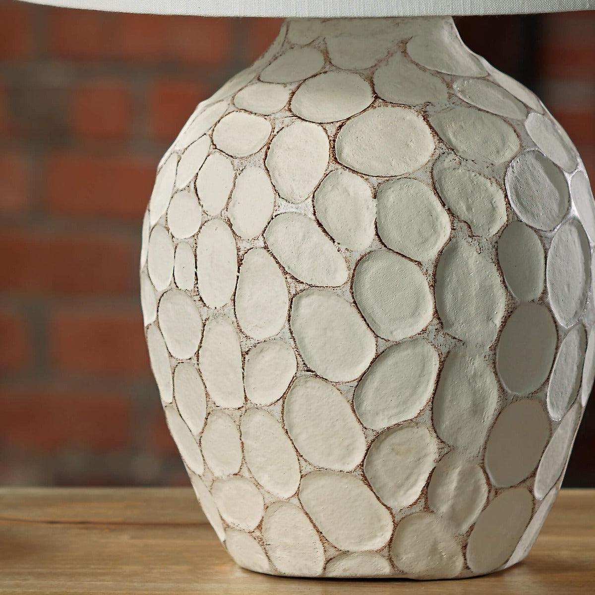 Pebble Pot Lamp With Shade- Ecomix