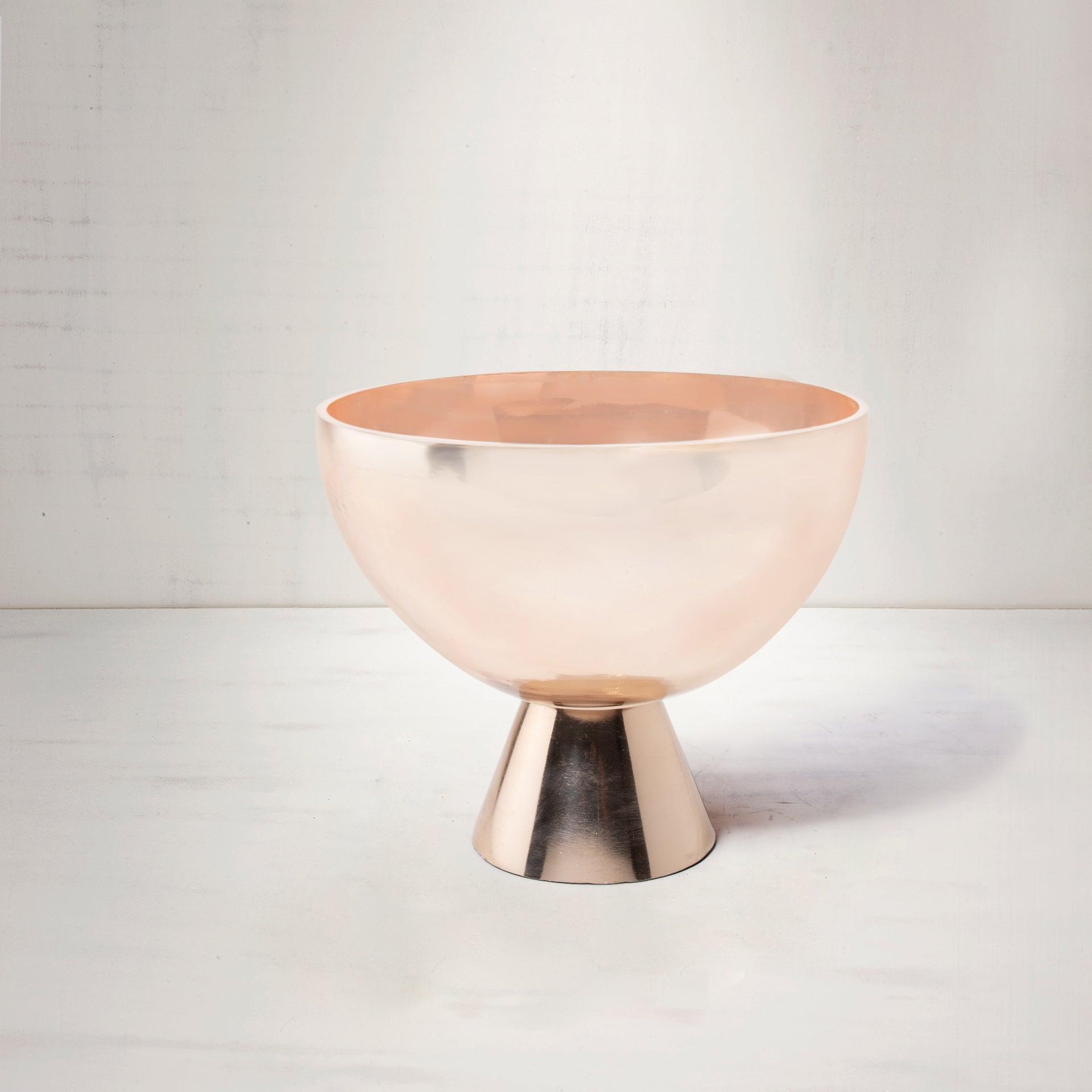 gold decorative glass-enamel bowl- large