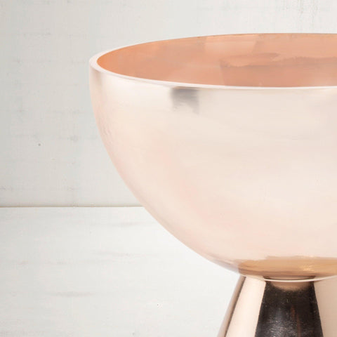 gold decorative glass-enamel bowl- large - ellementry