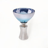blue ombre decorative glass-enamel bowl- small - ellementry