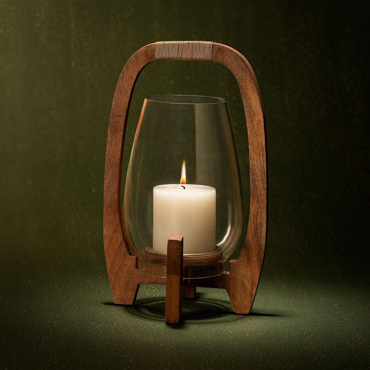 Raga Hurricane Glass Candle Stand - ellementry