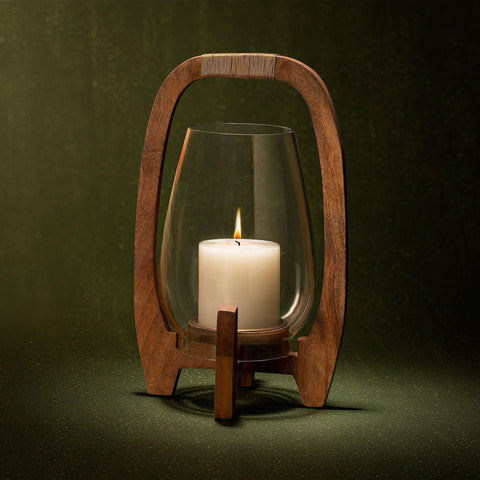 Raga Hurricane Glass Candle Stand - ellementry