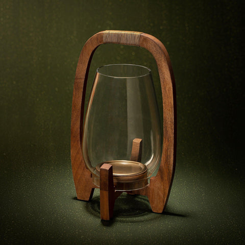 Raga Hurricane Glass Candle Stand - ellementry
