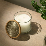 Lavender Vanilla Glass Jar Wax Candle (3 Wick) - ellementry