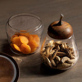 Apple & Pear Glass Jar Set of 2 - ellementry