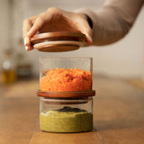 Stackable Glass Jars Set Of 2 - ellementry