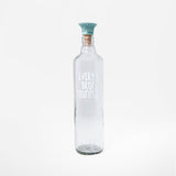drop glass water bottle with ceramic stopper - ellementry
