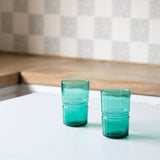 emerald glass tumbler large (set of 2) - ellementry