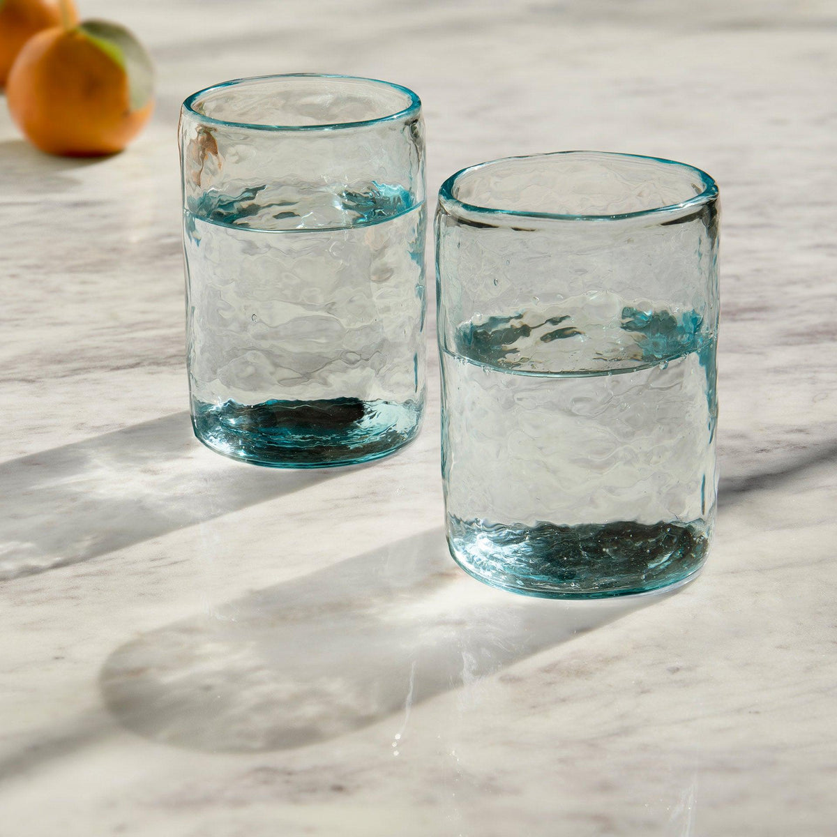 Quoise Glass Tumbler Set of 2 (Cylindrical) - ellementry