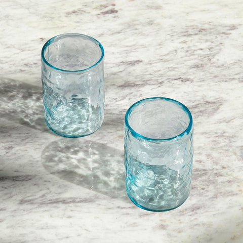 Quoise Glass Tumbler Set of 2 (Cylindrical) - ellementry