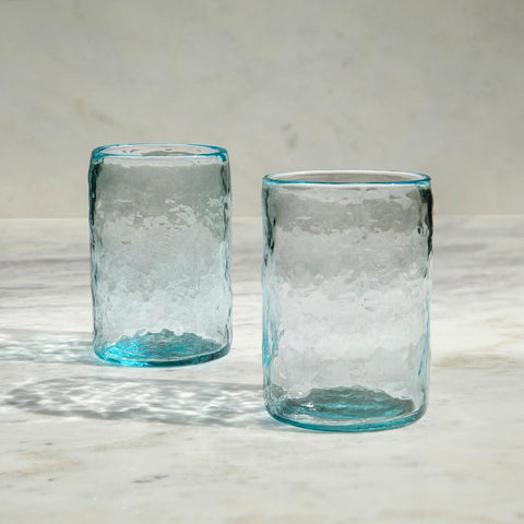 Quoise Glass Tumbler Set of 2 (Cylindrical) - ellementry