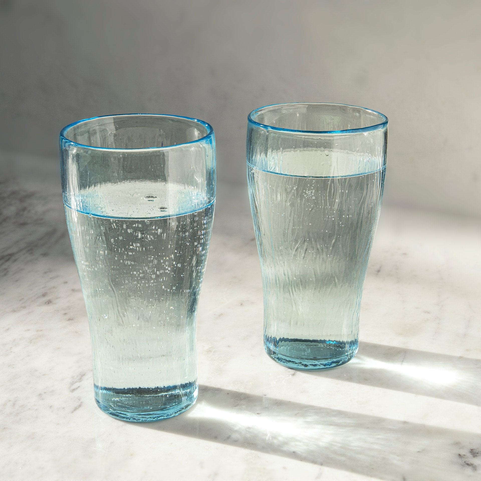 Quoise Glass Tumbler Set of Two (Tall) - ellementry