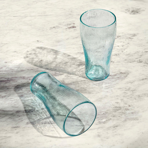 Quoise Glass Tumbler Set of Two (Tall) - ellementry