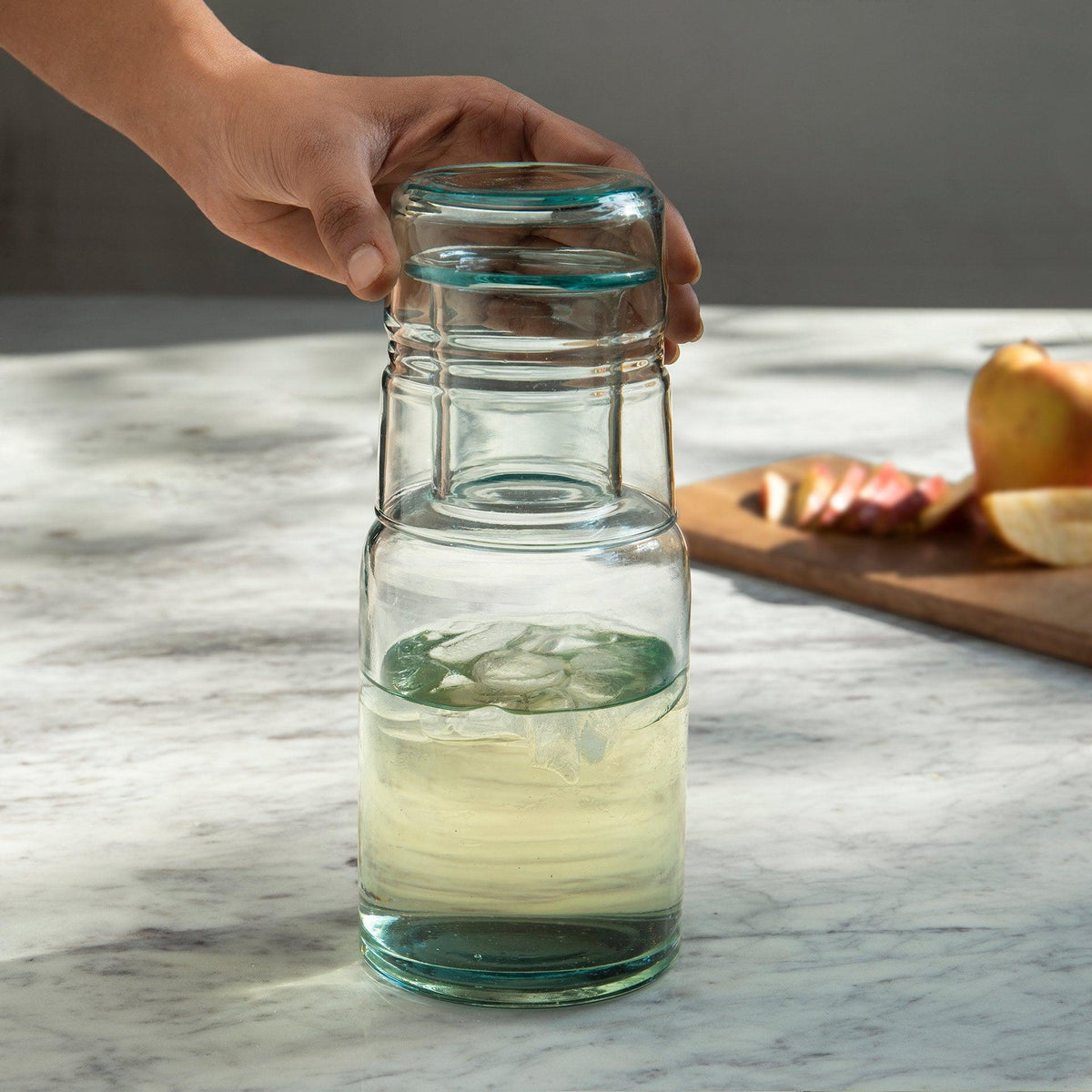 Jove Blue Carafe with Tumbler - ellementry