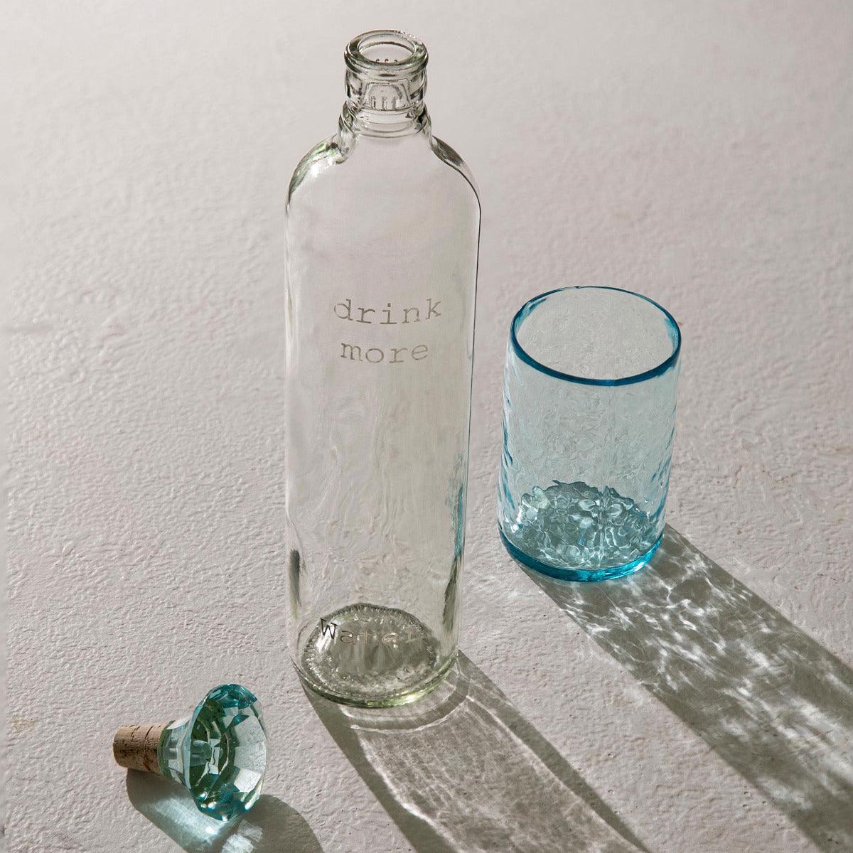 Crown Glass Bottle with Tumbler