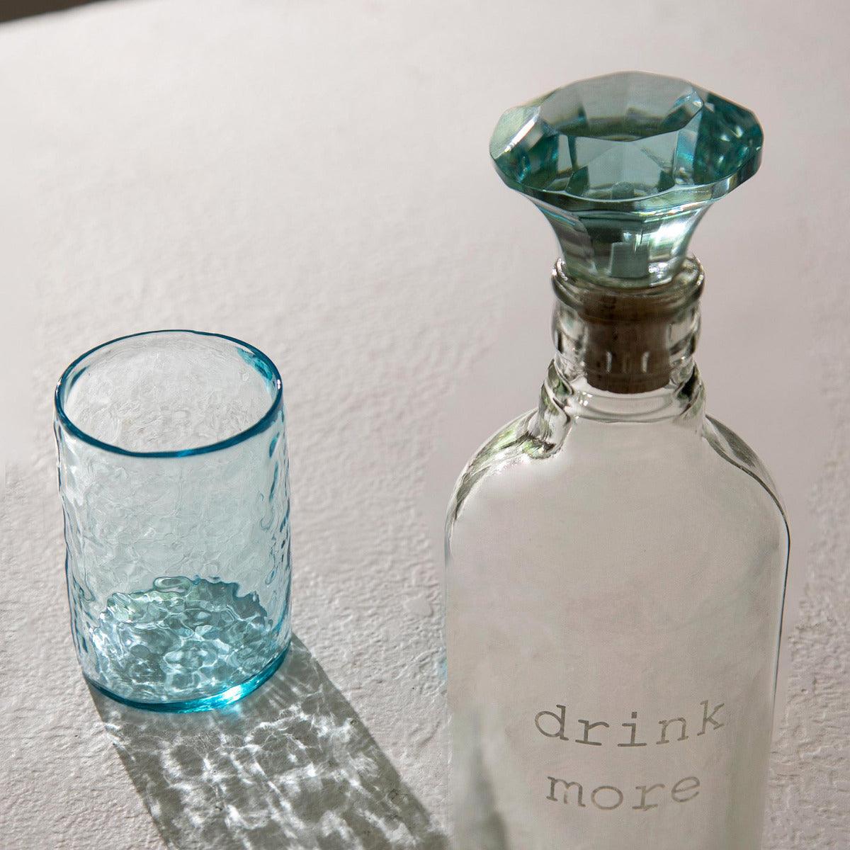 Crown Glass Bottle with Tumbler