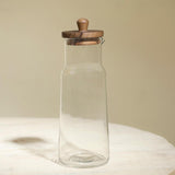 Fryst Glass Carafe with Wooden Lid - ellementry