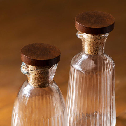 Eva oil & Vinegar glass bottle - ellementry