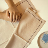 Natural Linen Napkin Set of 6 - ellementry