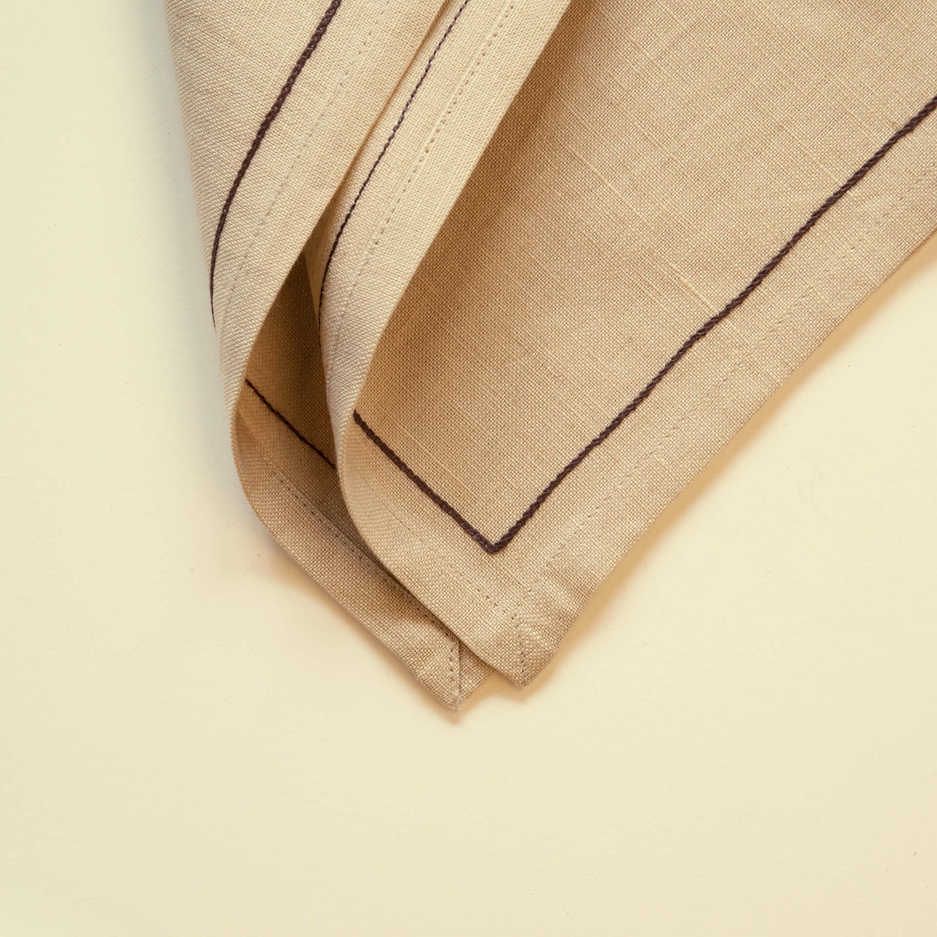 Natural Linen Napkin Set of 6