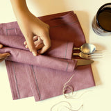 Blush Linen Napking Set of 6 - ellementry