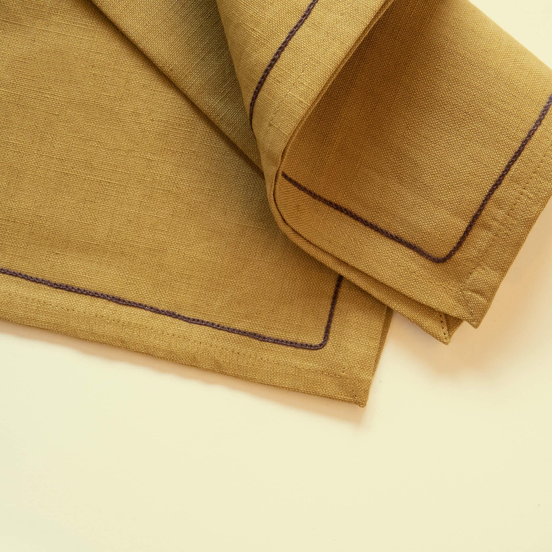 Mustard Linen Napkin Set of 6