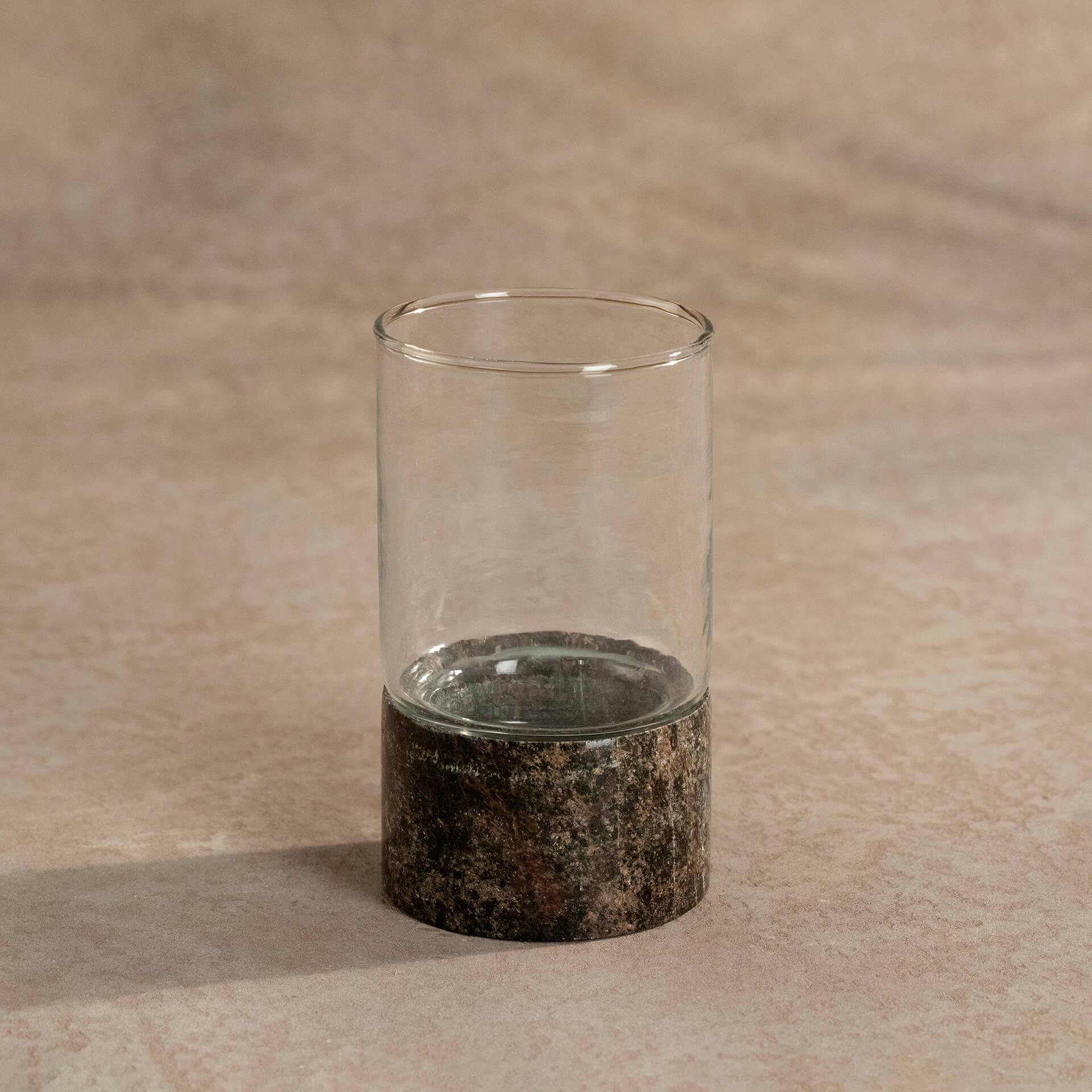 Black Marble T-Light Holder