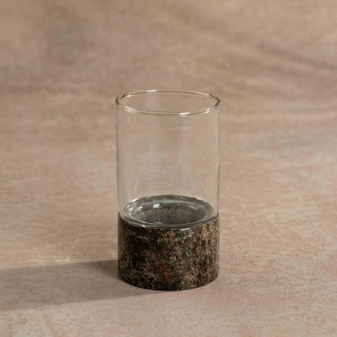 Black Marble T-Light Holder - ellementry