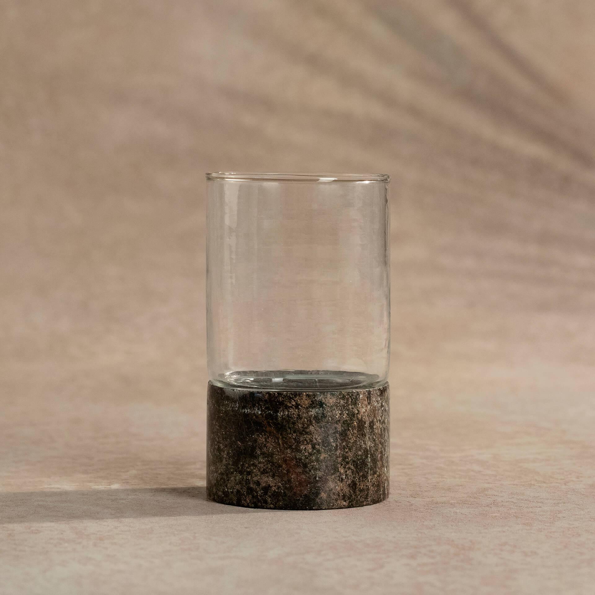 Black Marble T-Light Holder