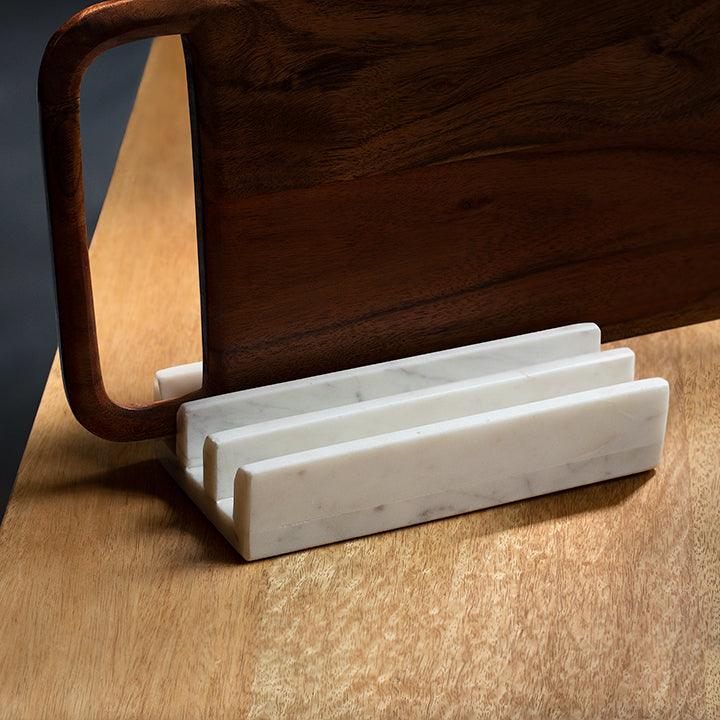 Zigzag Marble Chopping Board Stand