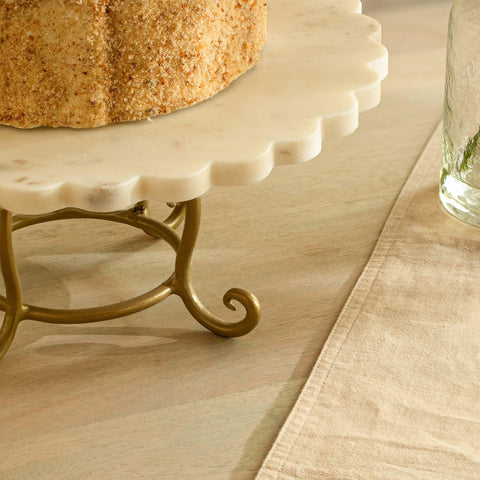 Crescent Cake Stand with Metal Legs - ellementry