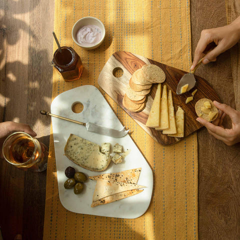 Natural Duo Wood and Marble Chopping Boards - ellementry