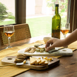 Natural Duo Wood and Marble Chopping Boards - ellementry