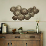 rustic silver metal wall art- large - ellementry