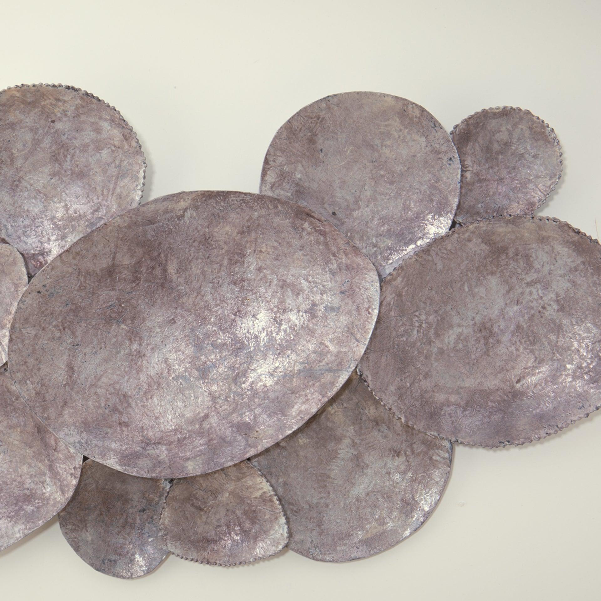 Rustic Silver Metal Wall Art- Small