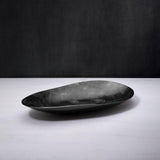 black textured metal platter- large - ellementry