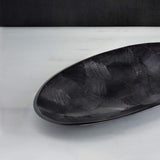 black textured metal platter- small - ellementry