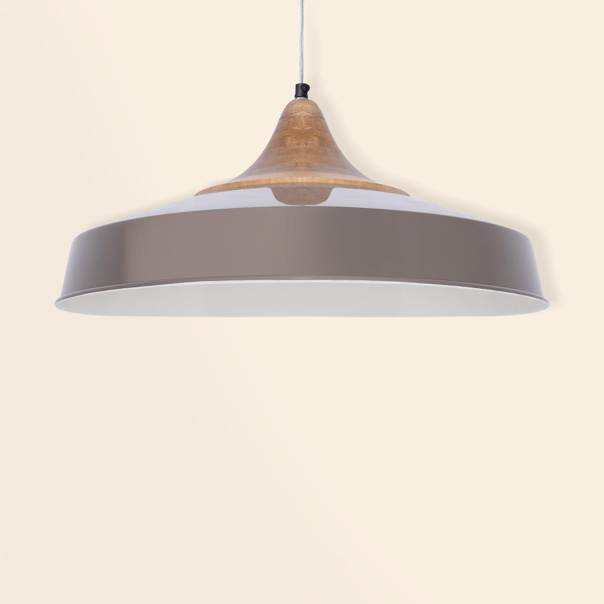 grey metal pendant lamp- flat