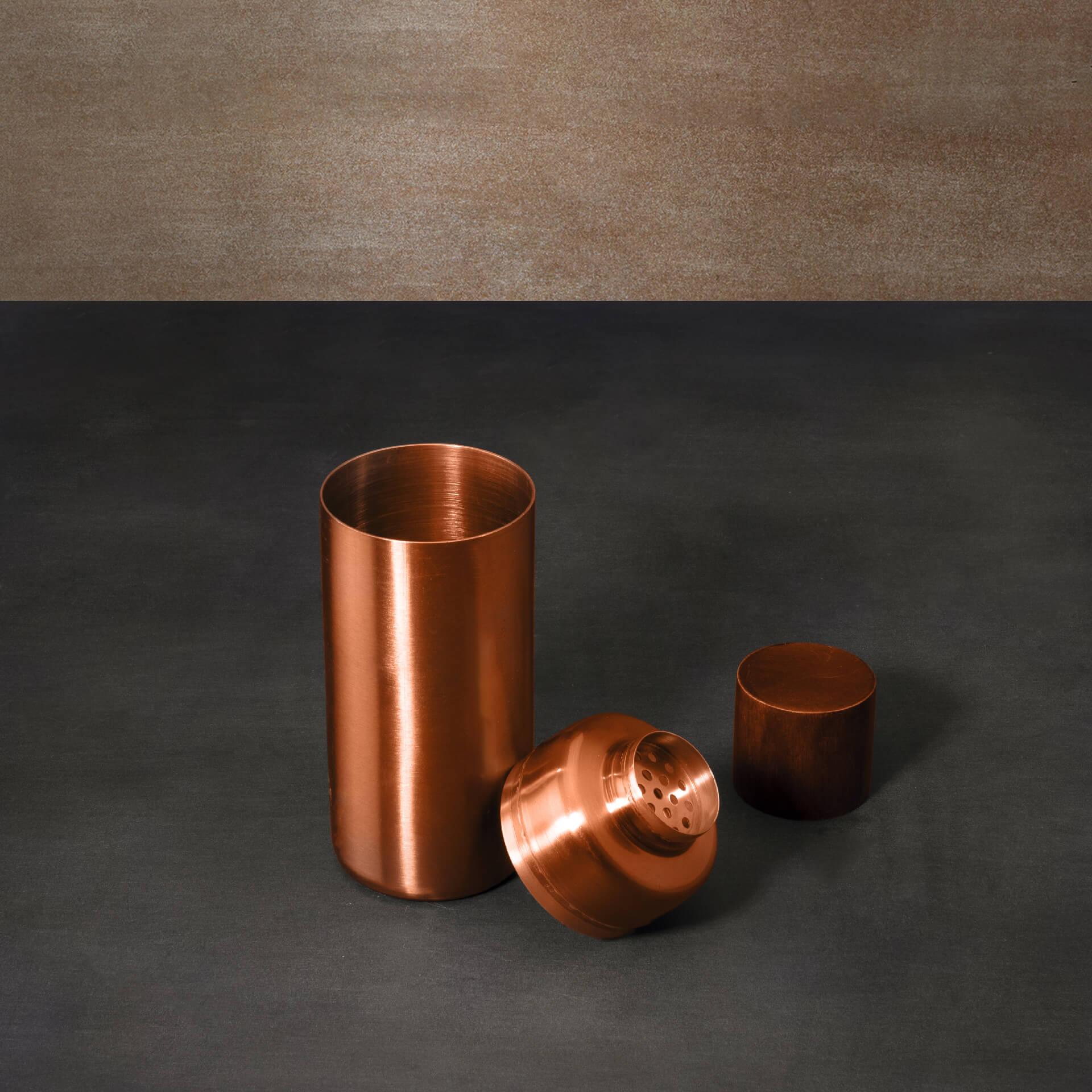 copper metal cocktail shaker